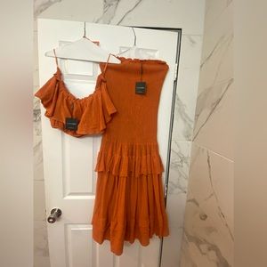 Cute and sexy two piece maxi set